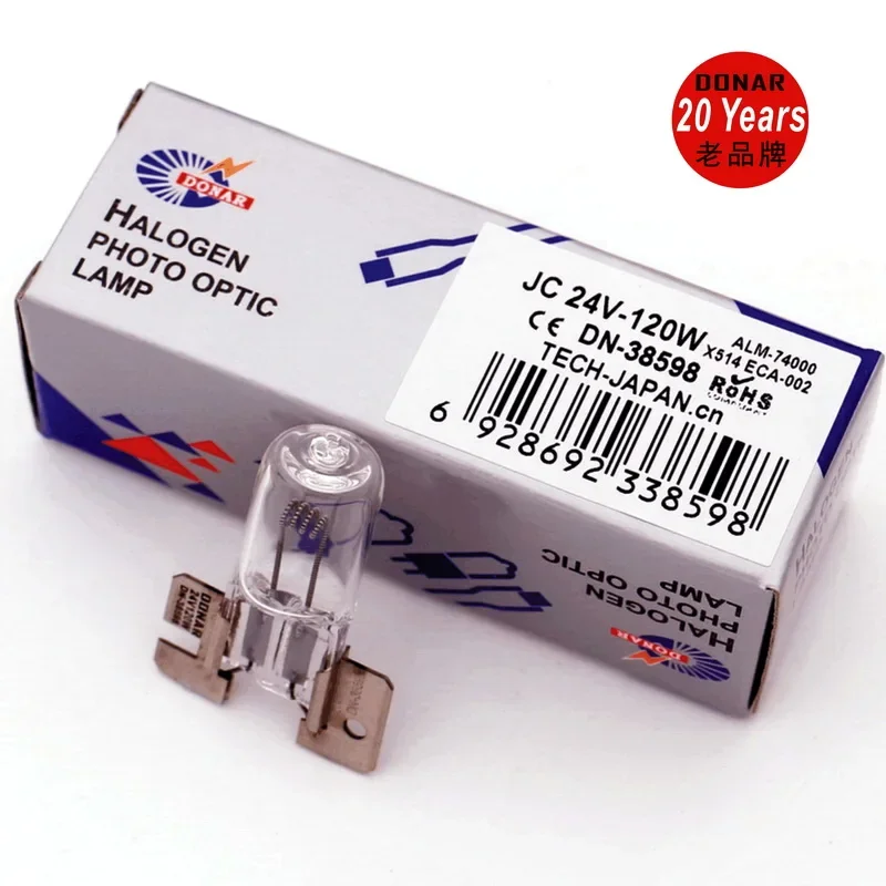 Bombilla halógena JC 24V120W X514 ALM 24V 120W 74000 24V 120W H6950 ECA-001 ECA-002 para lámpara quirúrgica de quirófano