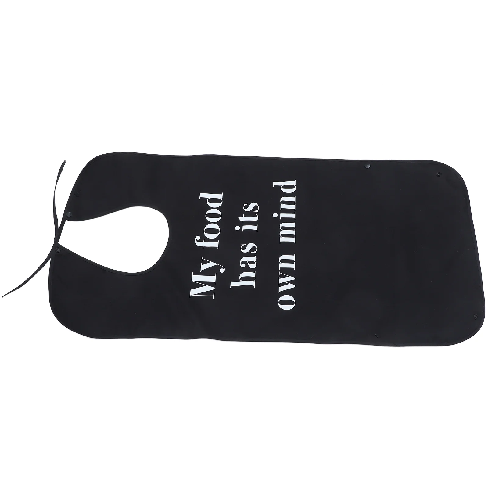 

Adult Bibs Elderly Eating Reusable Dinner Folding Clothing Protector Waterproof Household Black Delicate Miss