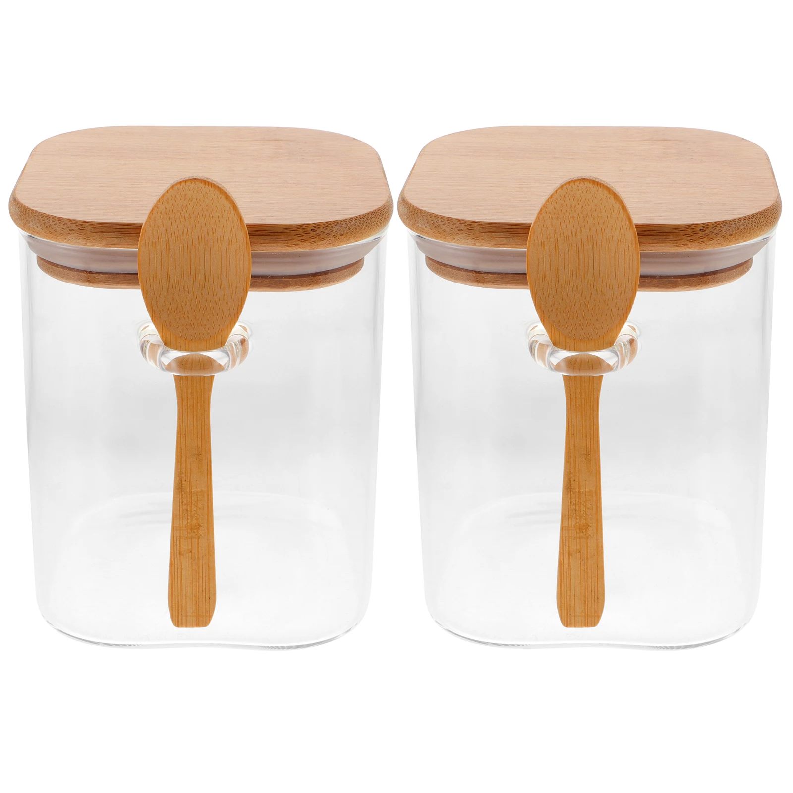 

Coffee Bean Storage Jar Airtight Seal Container for Loose Ground Coffee Tea Sugar Home Kitchen 100ml Glass Wood Silicone