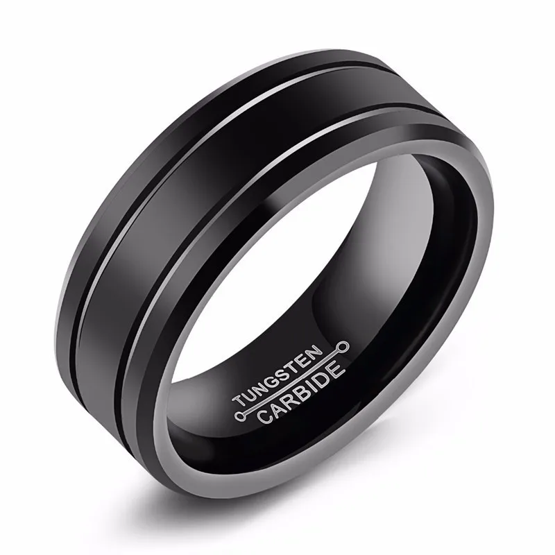 Fashion Black Stainless Steel Ring For Men Punk Vintage Male Ring Jewelry Fashion Men's Big Ring Wholesale