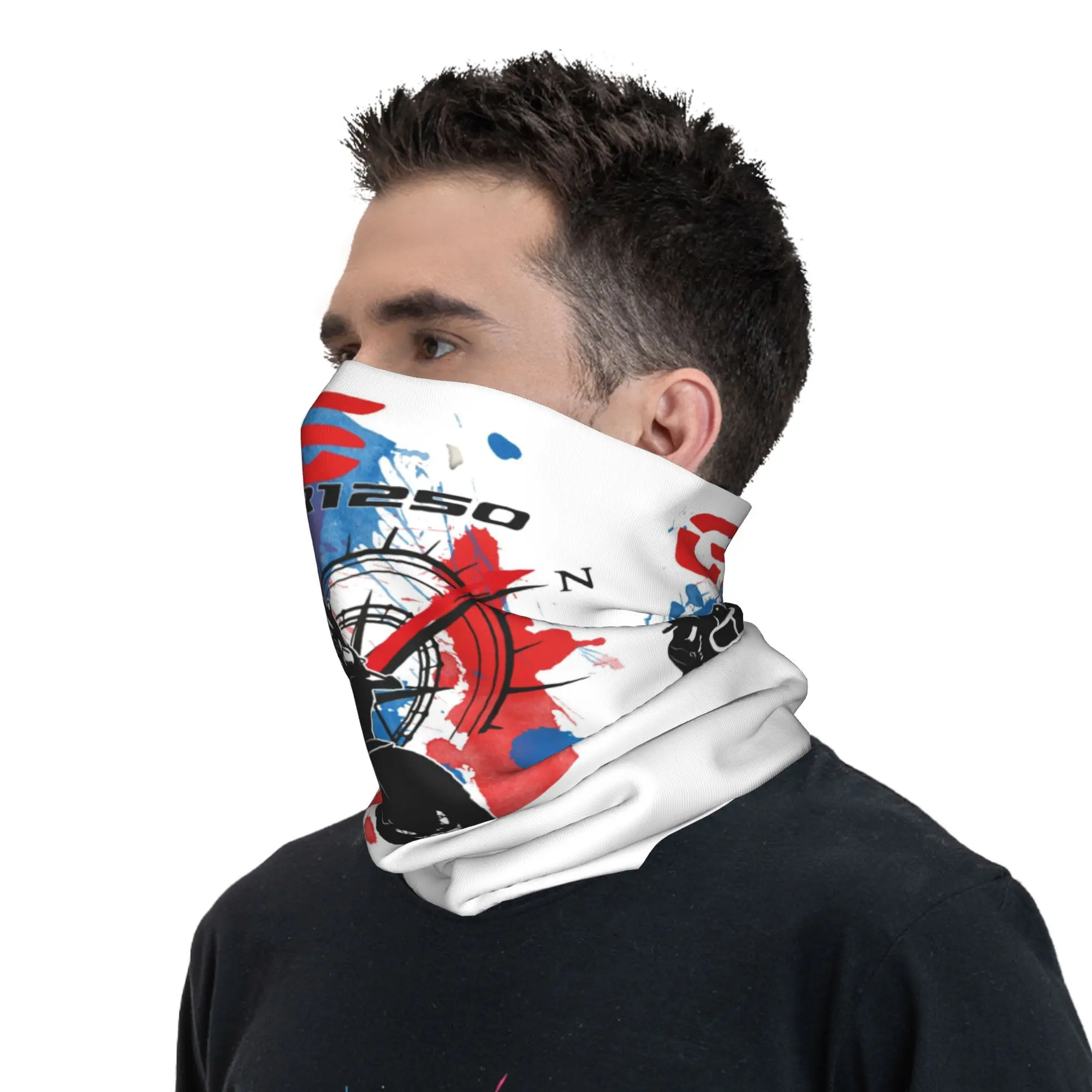 مخصص GS R1250 الشتاء عقال الرقبة أدفأ النساء الرجال التزلج تشغيل وشاح أنبوبي الوجه باندانا الجراب