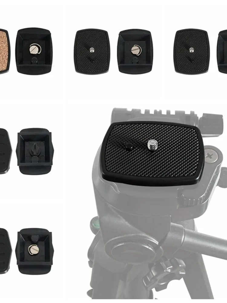 Płytka szybkiego uwalniania Dslr Płytka kamery Adapter płyty głowicy statywu ze śrubą 1/4 do statywu kamery Yunteng Velbon 690/590/600 — zdjęcie 2
