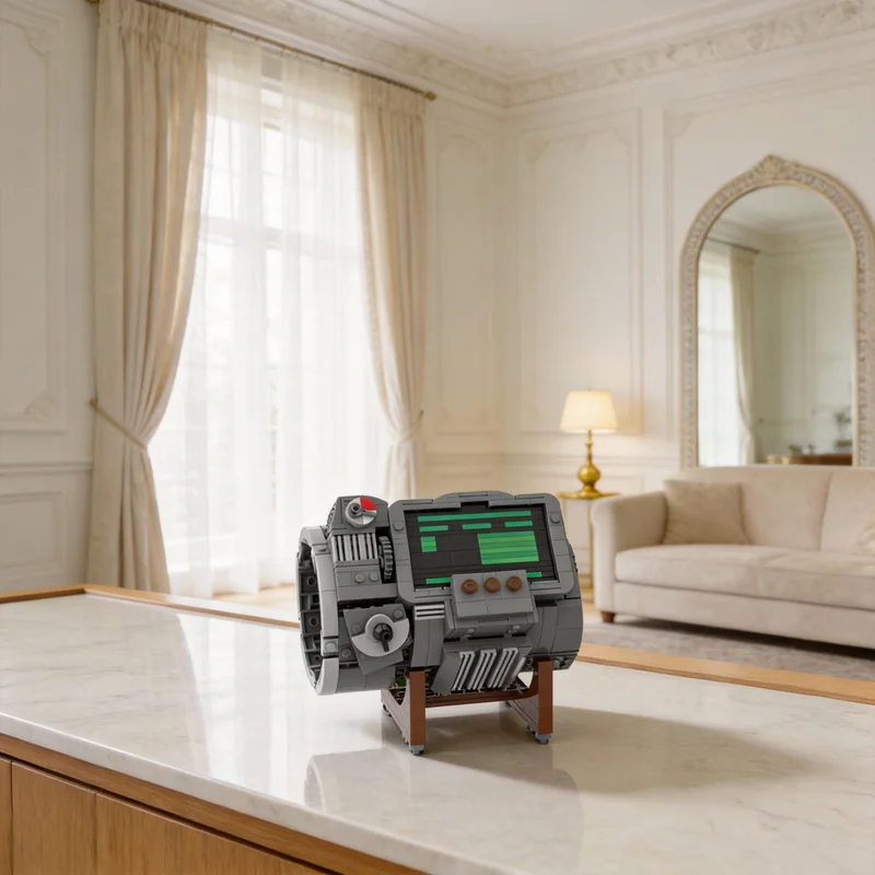 

536 деталей MOC-модели Pip Boy Fallout, строительные блоки для декора гостиной, спальни, офиса, дома, подарок для сына на праздник