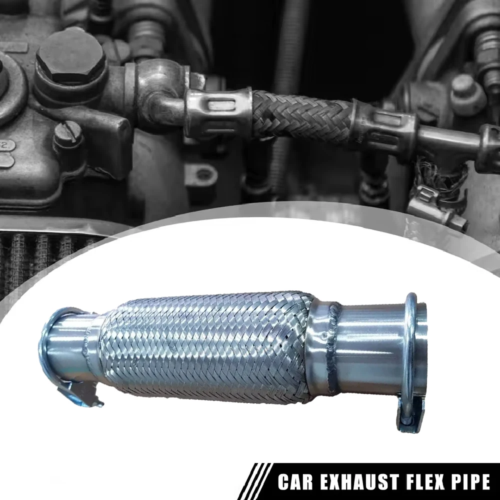 

Car Exhaust Tube Telescopic Flexible Connection Braid Bellows Muffler Pipe Connector Welded For Vauxhall Corsa D E
