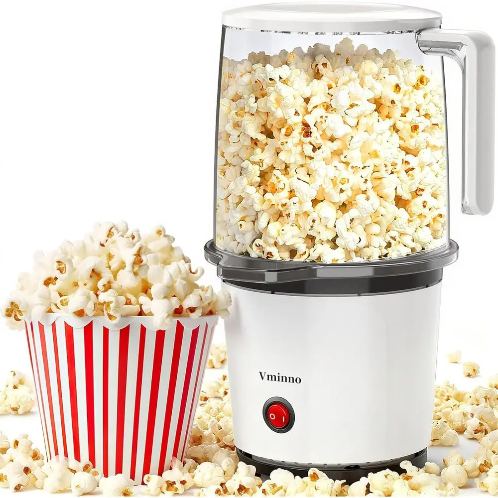 

Quick & Easy Hot Air Popcorn Maker with Built-In Serving Bowl, 2 Quarts, ETL Certified