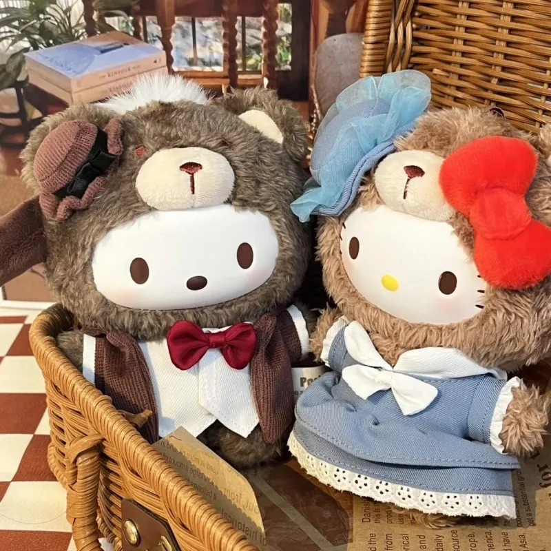 New Sanrio Characters British Afternoon Tea Series Vinyl Doll Blind Box Toys Kawaii Action Figure Cartoon Decor Surprise Gift