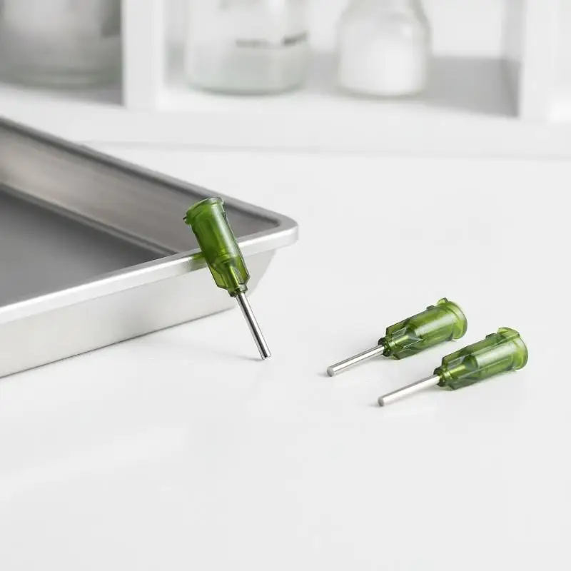 30/100Pcs Industrial Blunt Tip Dispensing Needles With Luer Lock 14 Ga 1/2 Inch Screw Interface For Industrial Use