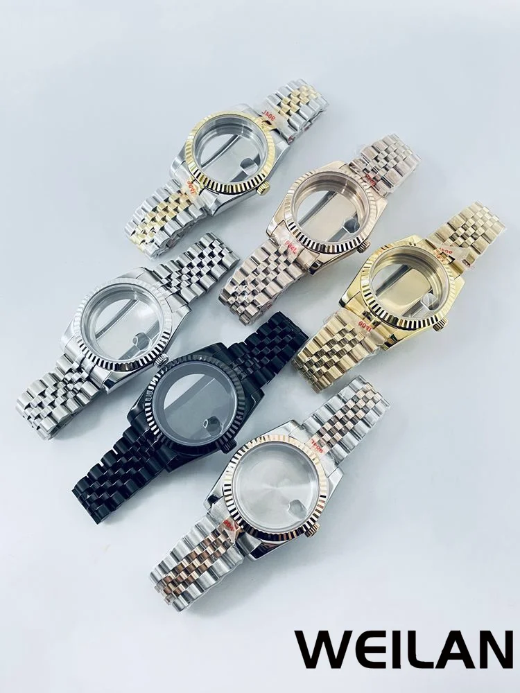 36mm 40mm Zilver Zwart Goud RoseGold NH34 NH35 NH36 NH38 NH39 NH70 NH72 ETA2824 PT5000 Horlogekast Top Waterdicht Saffier Crysta - afbeelding 2