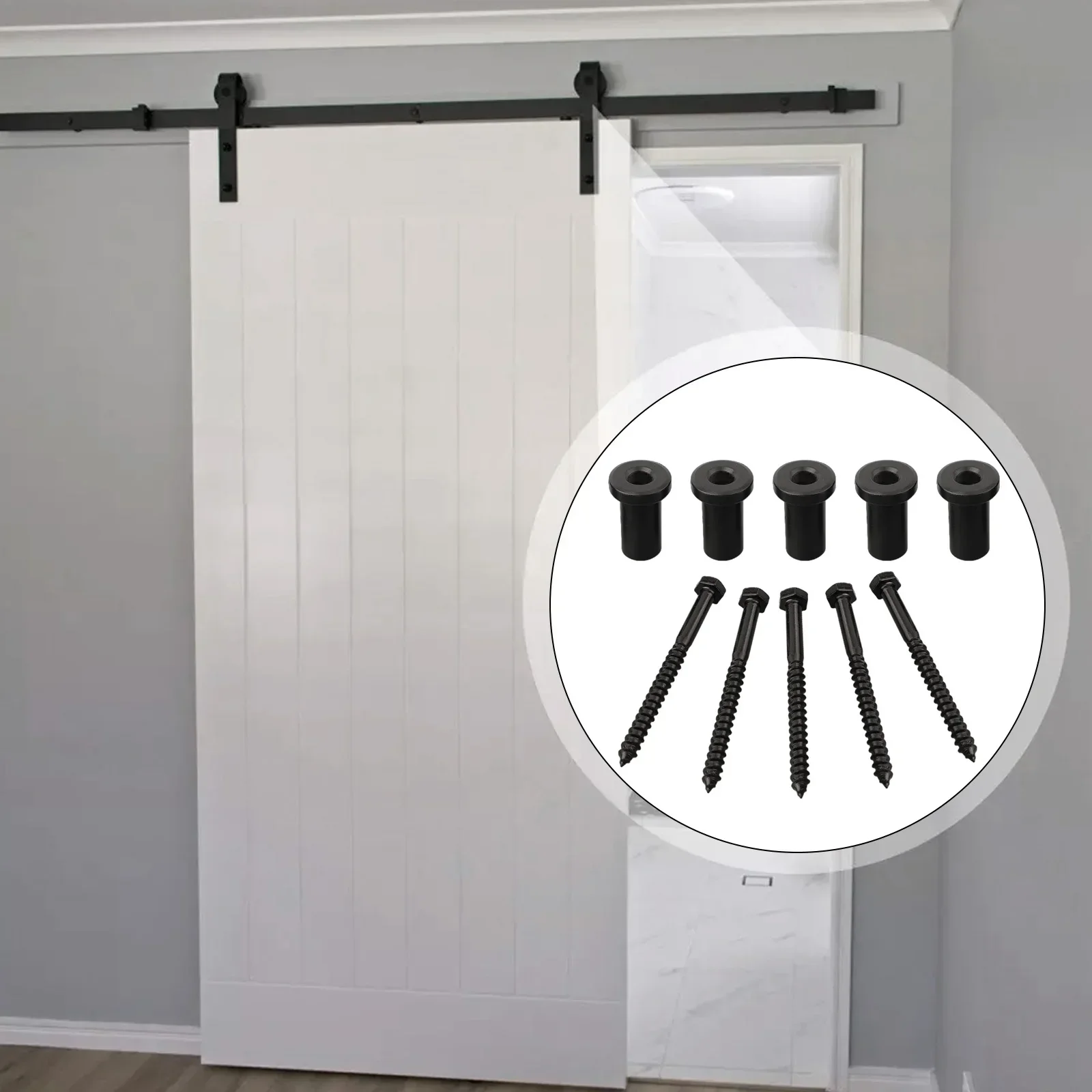 Spacer Barn Sliding Door Spacers Barn Door Spacer Usage Complete Package Efficient Wall Connecting Device Precise Measurements