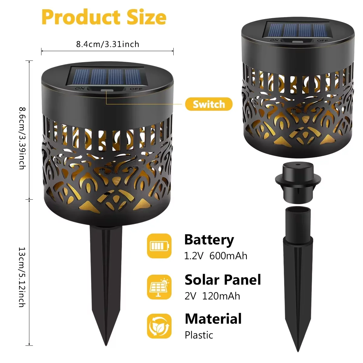 2 Stück Mandala-Projektions-So – Outdoor Lighting Yard Decoration Bewertung und Preis