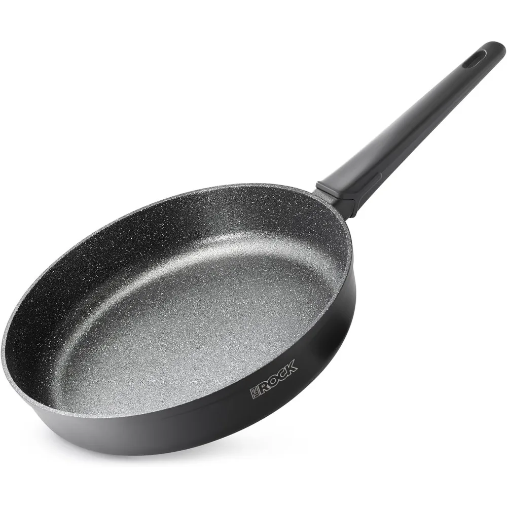 

Одиннадцатидюймовая прочная сковорода с антипригарным покрытием — качество премиум-класса, без деформации, долговечная, здоровое приготовление пищи с термостойкой ручкой