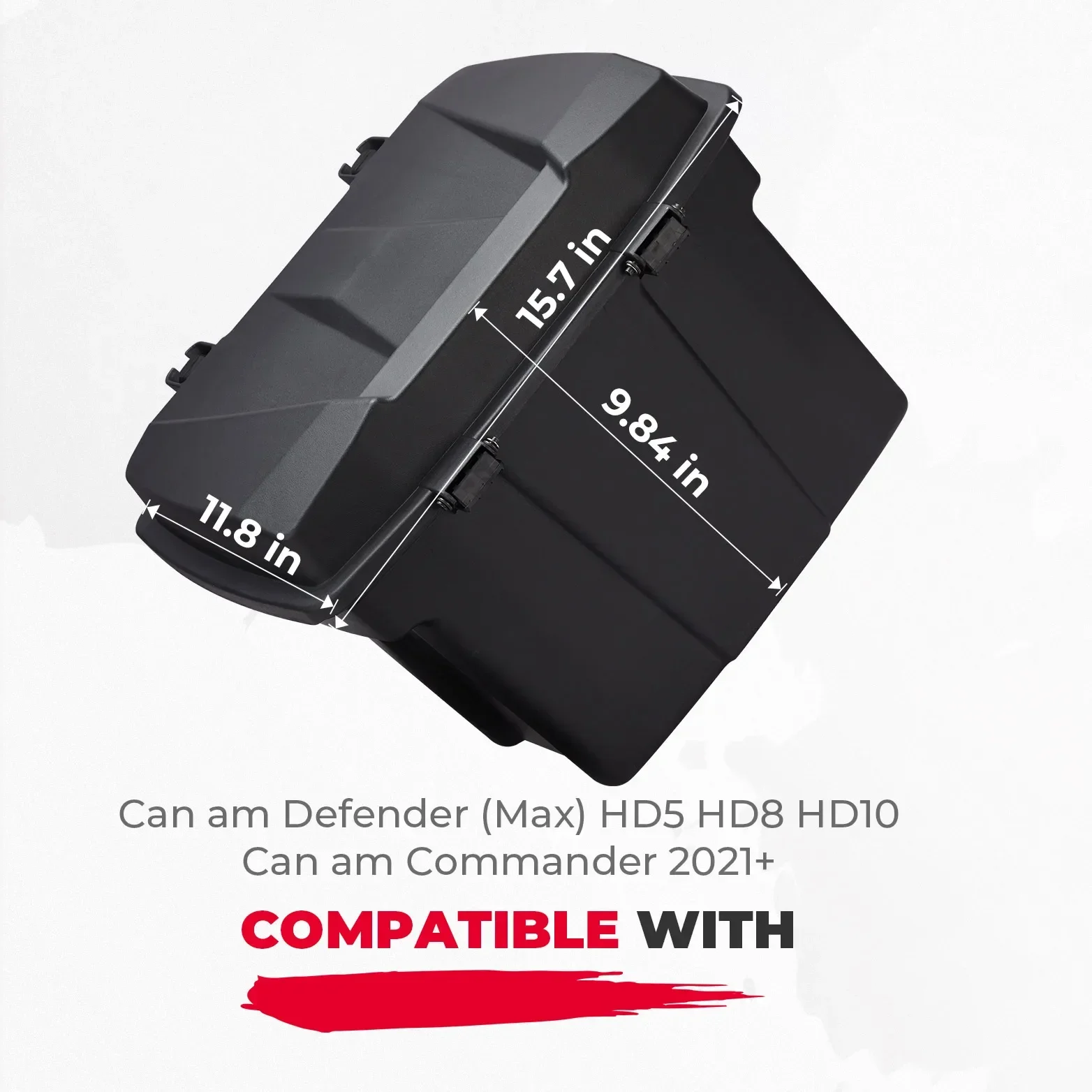 ل Can-Am Defender Max HD5 HD8 HD10 Max Commander 2021 + UTV على الطرق الوعرة 20L صندوق تخزين سرير البضائع القابل للإزالة