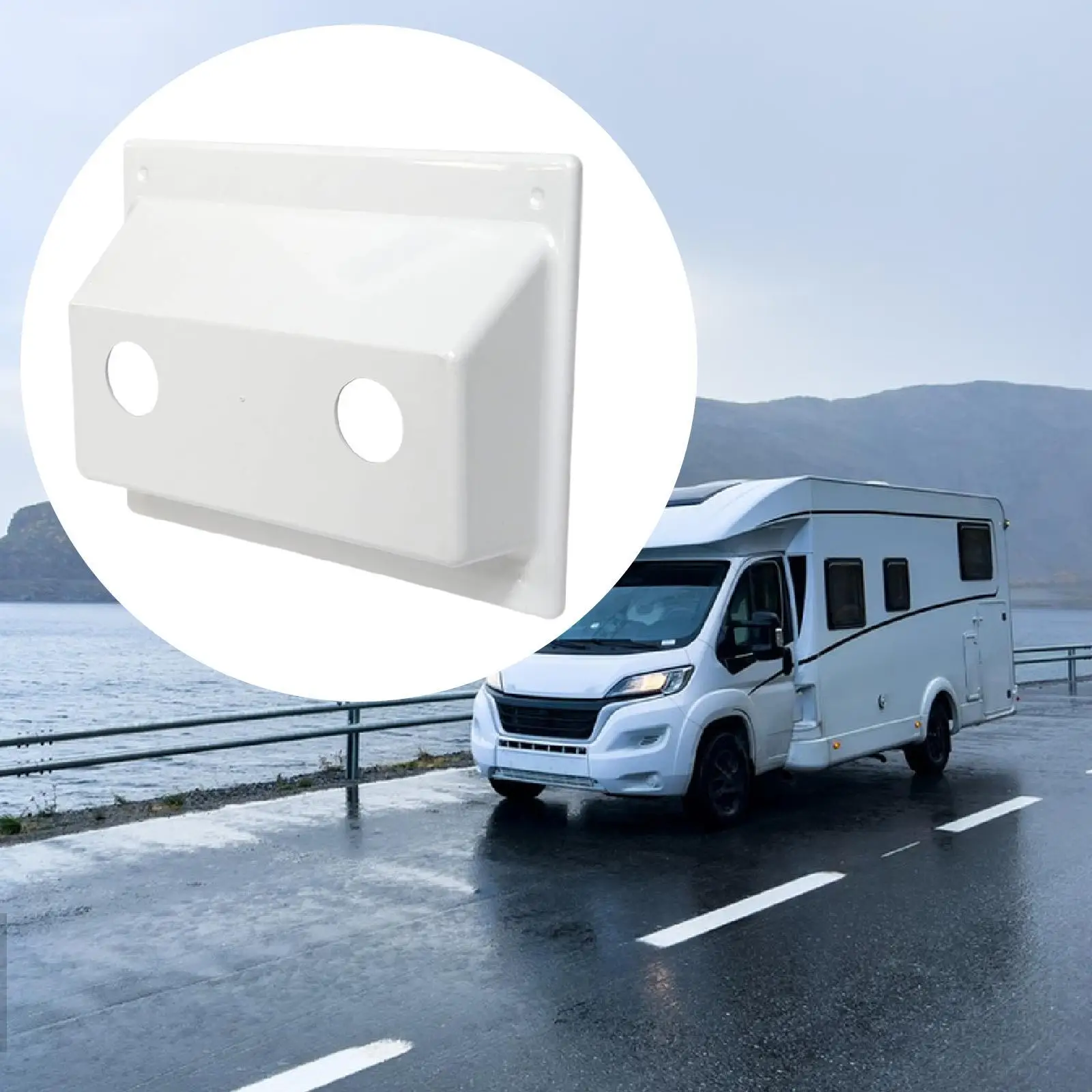 Universal RV Faucet Bezel Plastic Stand Off Plate Leakproof Splash Guard for Bathroom Shower Fixtures