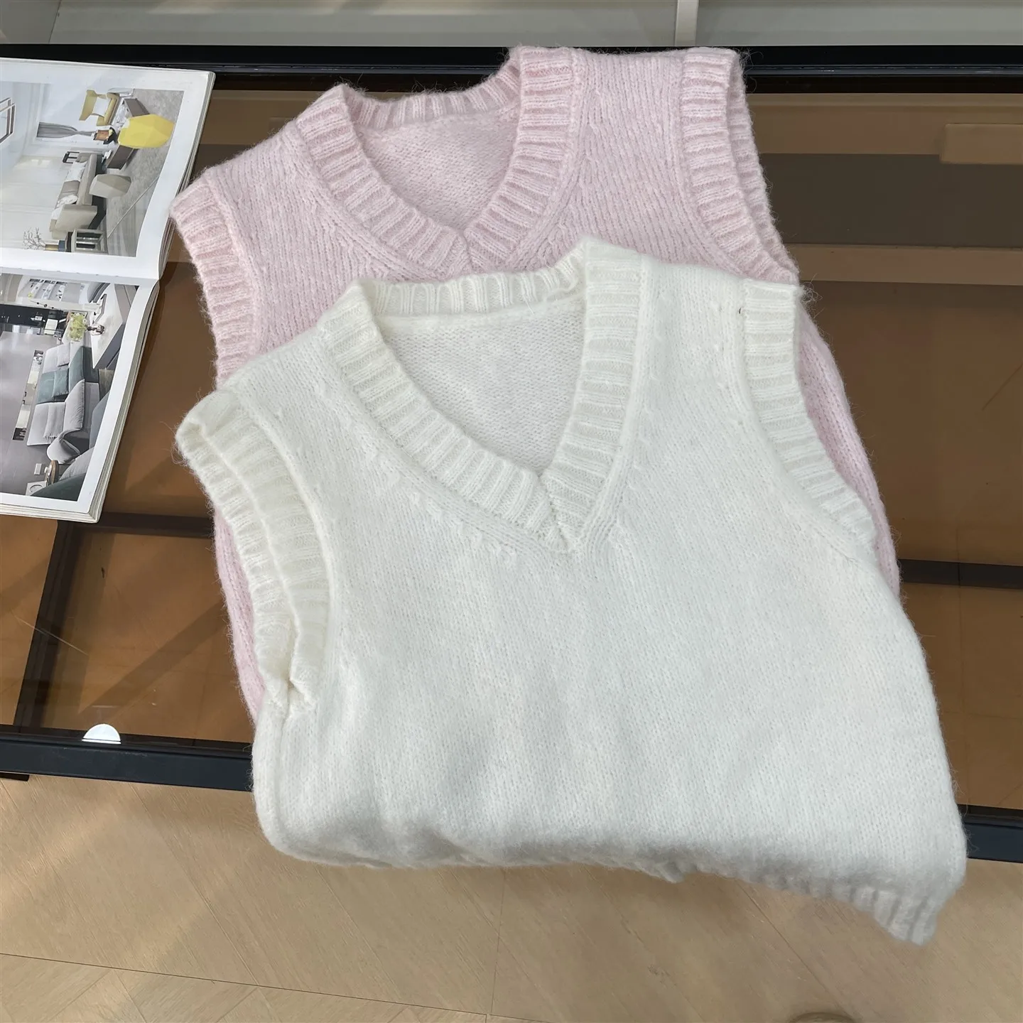 

Sweet Sle Pure Color V-Ne Svel Sweater Women's Faion Autumn Winter Cardigan Straight Cut Long Sve Regular Thic...