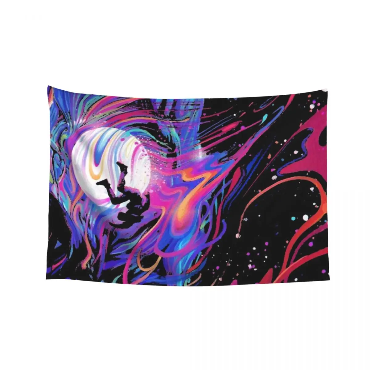 

fly man on the moon Tapestry Room Decor Aesthetic Wall Decor Decoration Aesthetic Room Decorations Tapestry