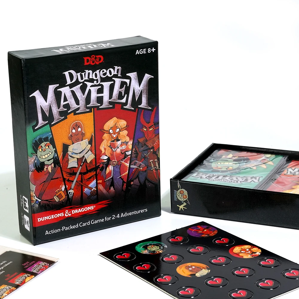 Dungeon Mayhem Dungeons Dragons Card Game 2-4 Players 120 Cards Board Game Party Game for Friends and Family