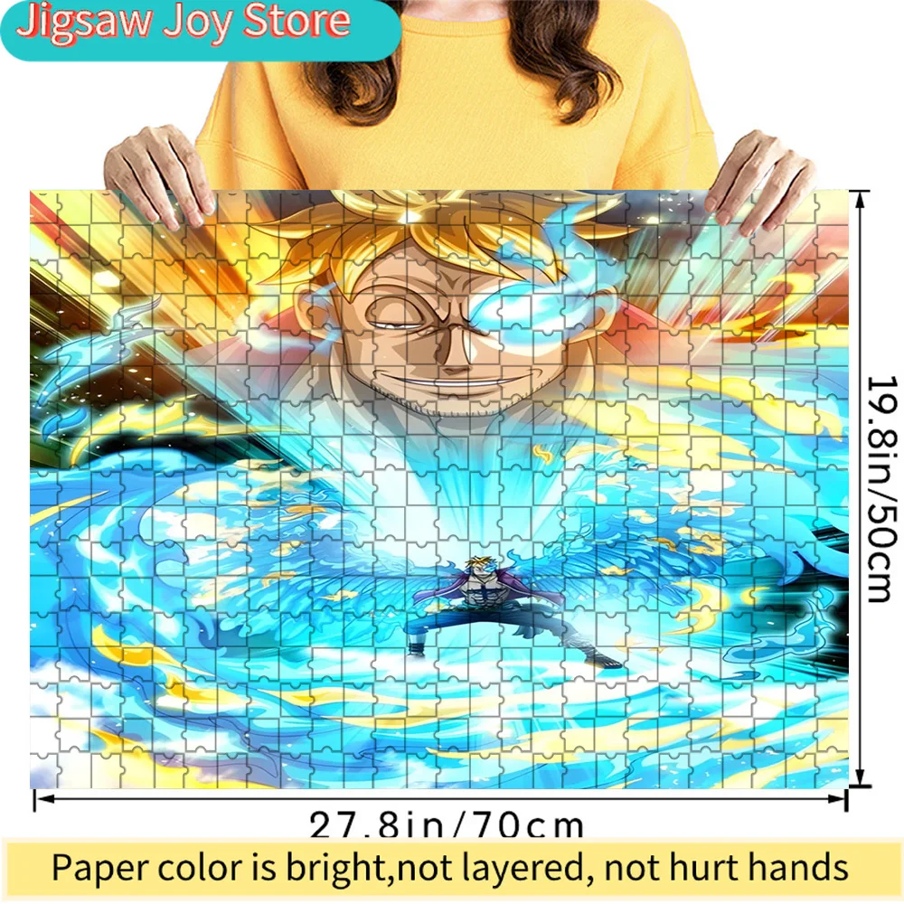 

Премиум-пазл из бумаги: Аниме-арт «Марко: Феникс-флам» — сцена с синим энергетическим взрывом. Высококачественный картонный пазл для фанатов.