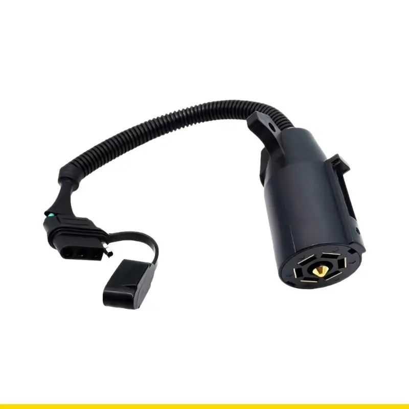 SZCH Trailer Connector Round Hole 4Pins to 7Pins 12V European Standard Wire Harness Adapter Plug for Truck Trailer