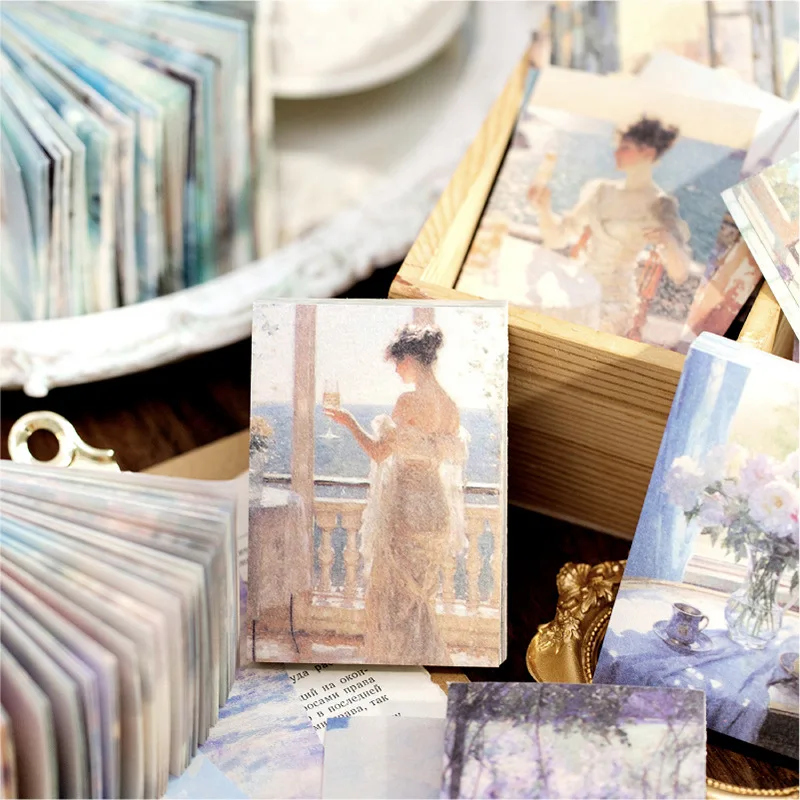 100 قطعة من الورق الزخرفي ذو الطراز القديم |   مواد تزيين الألبومات وصناعة دفاتر القصاصات