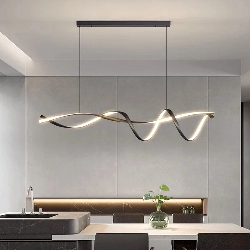 Modern LED Hanging Light para Home Decor, Luminárias pendentes, Lustres para sala de estar, Sala de jantar, Iluminação interior, Vidro