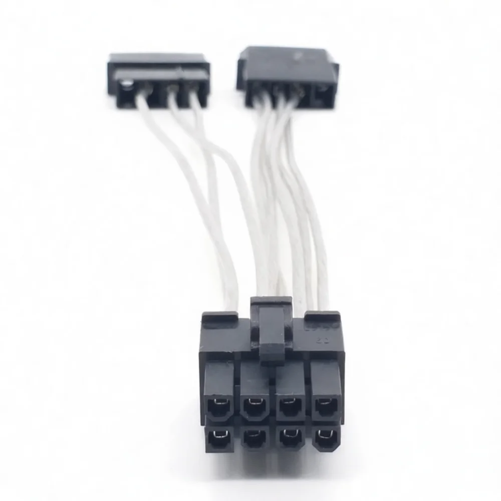 Dual 4 Pin Molex To 8 Pin PCI Express Power Adapter Cable For Graphics Card GPU Power Supply Converter Cord Copper Lead