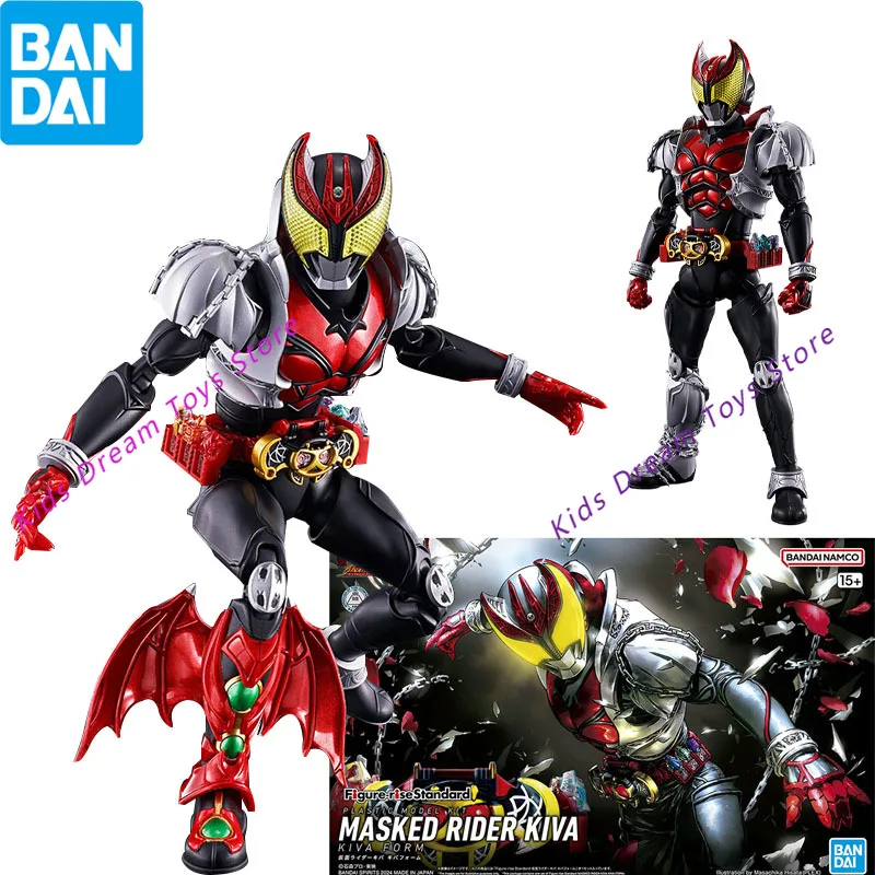 Bandai en Stock figura Original-rise estándar enmascarado Kamen Rider KIVA montaje Anime figura de acción modelo colección juguetes para chico