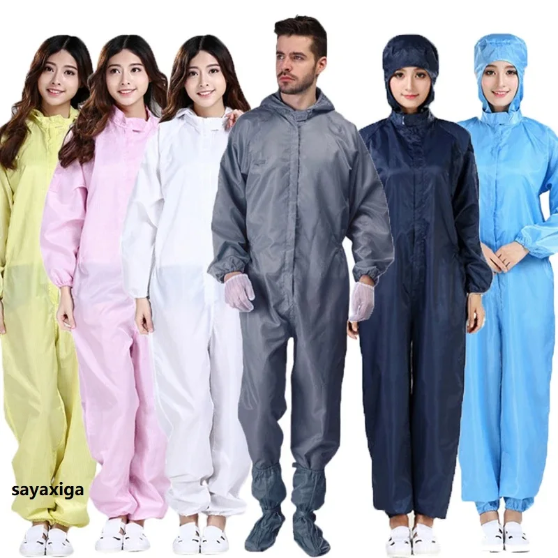 Ropa de protección para hombre y mujer, Traje de aislamiento reutilizable, antiestático, impermeable, antivaho, ropa de trabajo, mono 2024