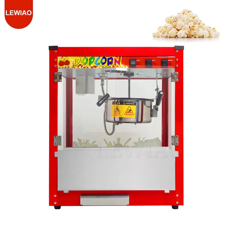 Electric Commercial Popcorn Making Machine Corn Puffing Popcorn Maker Used In Supermarket Cinema