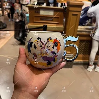 Original Disney Five-year Anniversary limited Mickey Minnie Mug Large capacity ceramic mug