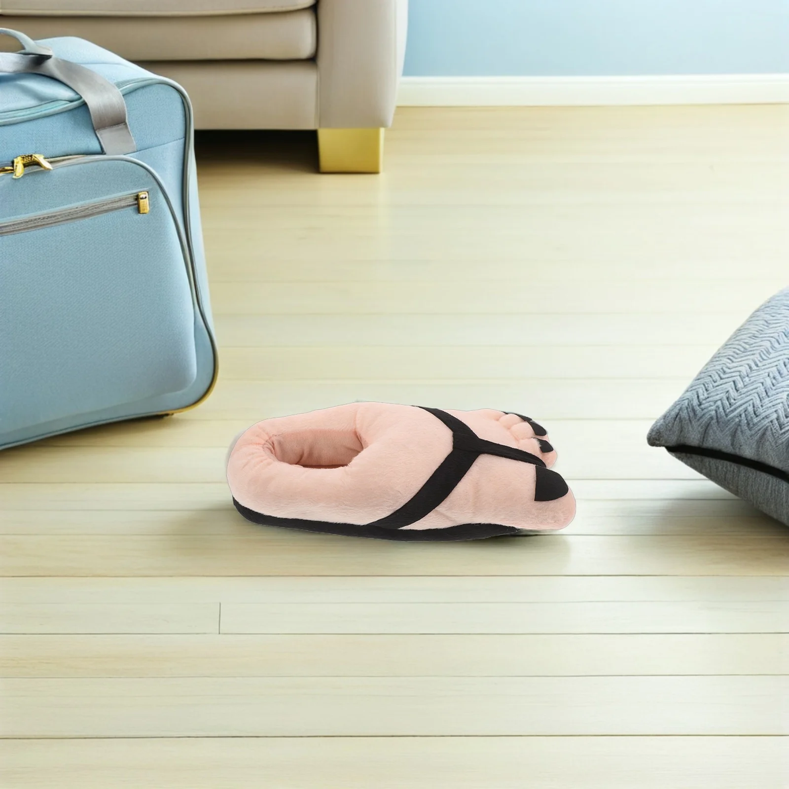 1 par de chinelos de pés gigantes, sapatos de brincadeira grandes para baile de máscaras, festa de halloween, fantasia cosplay, adultos, tamanho 34-40, novidade