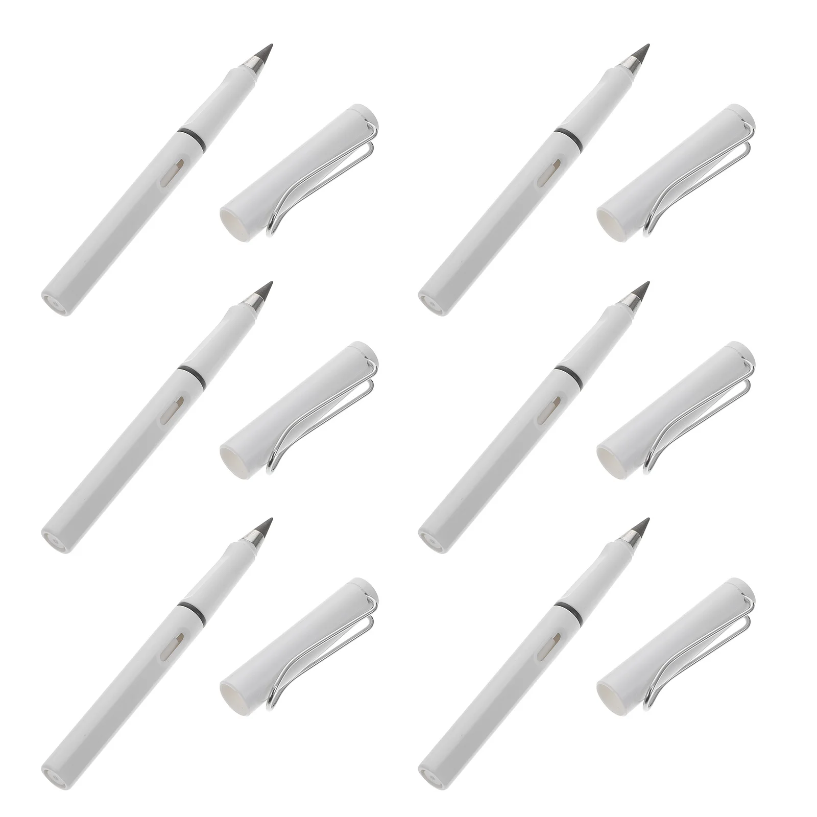 

6 pcs Inkless Plastic Pencil No Sharpening Long Lasting Writing Tool for Students Kids Artists Non Ink Pencils