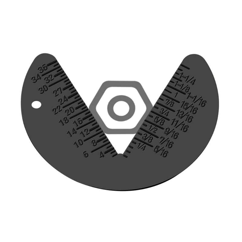 49x64mm/1.92x2.51inch Indispensable Hexagon Screw Nut Gauge Inspection Standards and Metric Nut Gauge Dropship