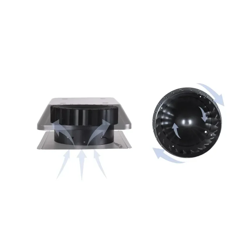 Sistemas hvac eco extrator movido a energia solar refrigerador de ar do deserto circulador de ventilação de telhado ventiladores de exaustão industriais ventilador de ar de turbina