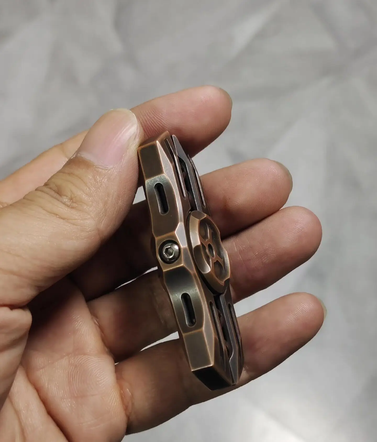 Used EDC Tide Play Club Holy Sword 2 Copper Material EDC Decompression Toy