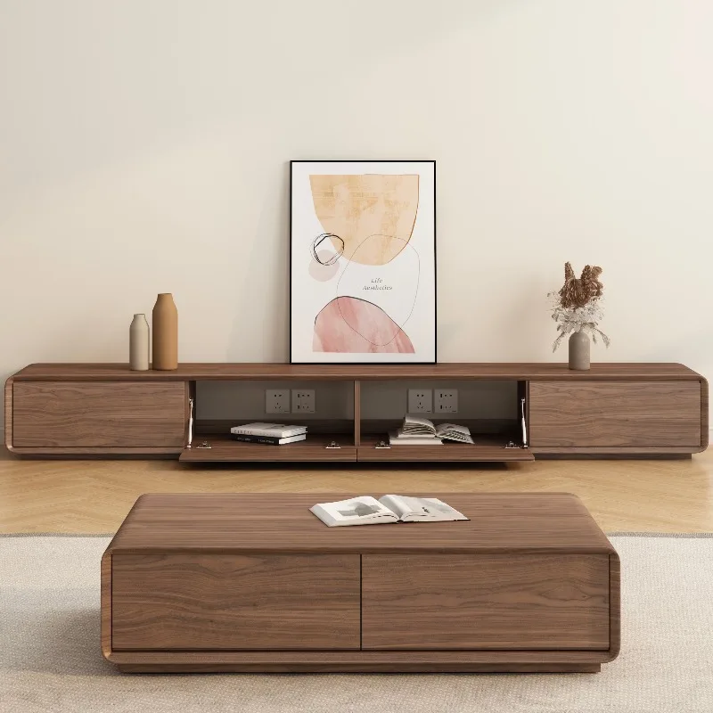 

Wood Mobile Tv Stands Living Room Modern Display Luxury Drawers Storage Organizer Tv Table Universal Muebles Trendy Furniture