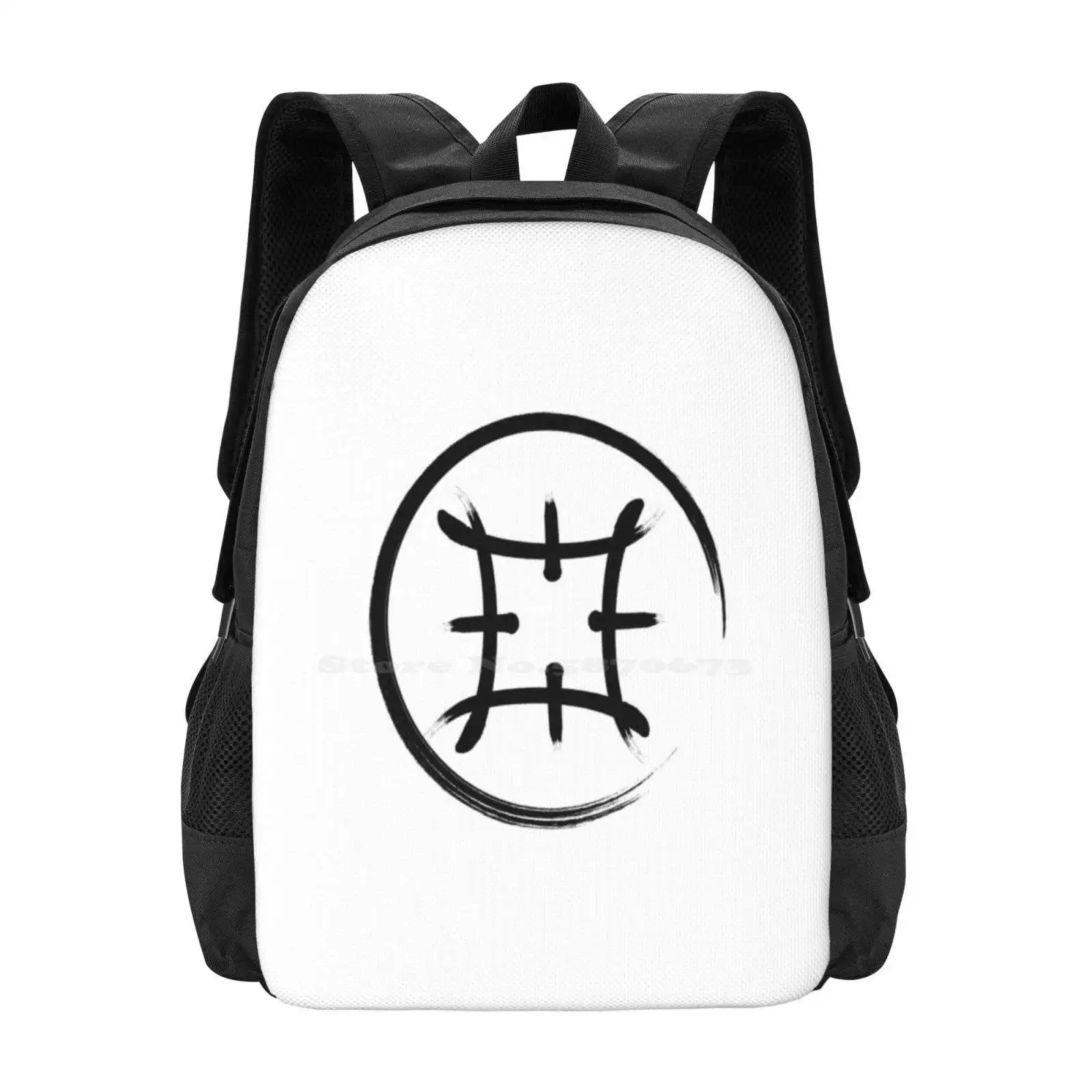 Symbol Of The Samurai School Bags Travel Laptop Backpack Samurai Jack Aku Bravery Noble Animation Primal Mistry Bushido Light