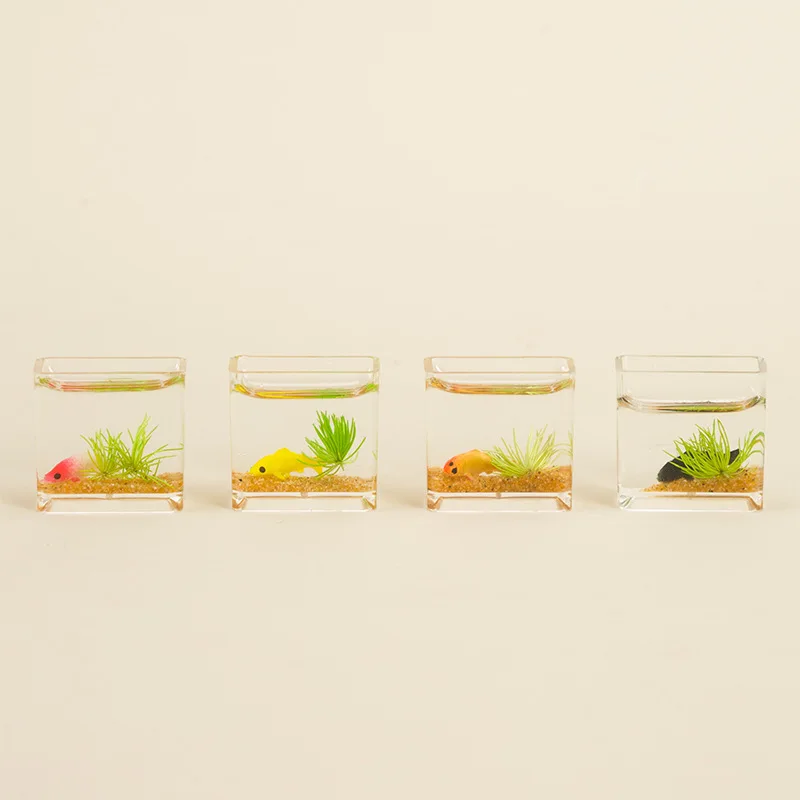 

5picecs 2025 New BJD Dollhouse Miniature Accessories Glass Micro Landscape Aquarium Simulation Scene Desktop Home Decor