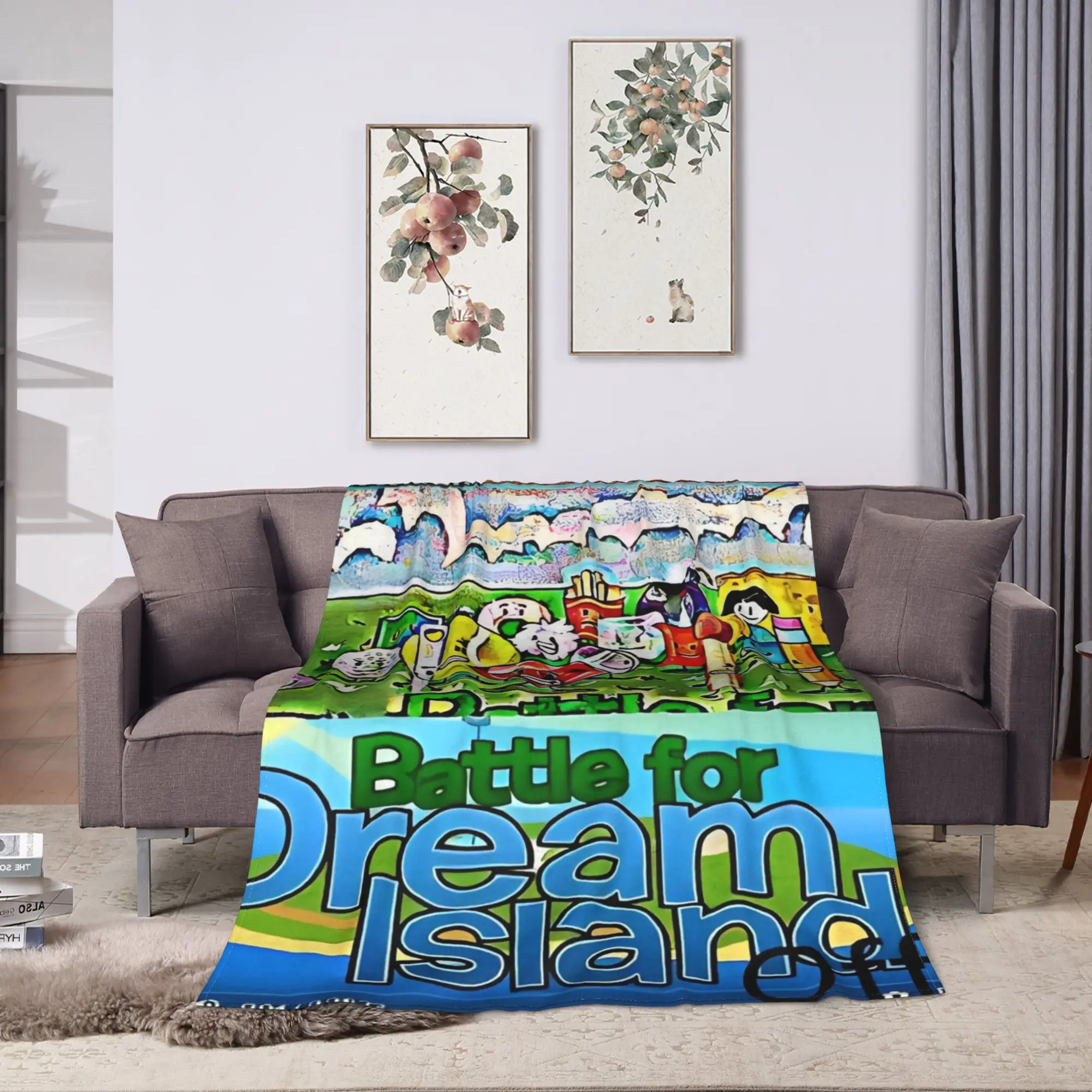 BFDI Inanimate Insanity All Characters Blanket Quality Warm Soft  Bedding Throws Autumn Camping Bedroom Fashion Bedspread