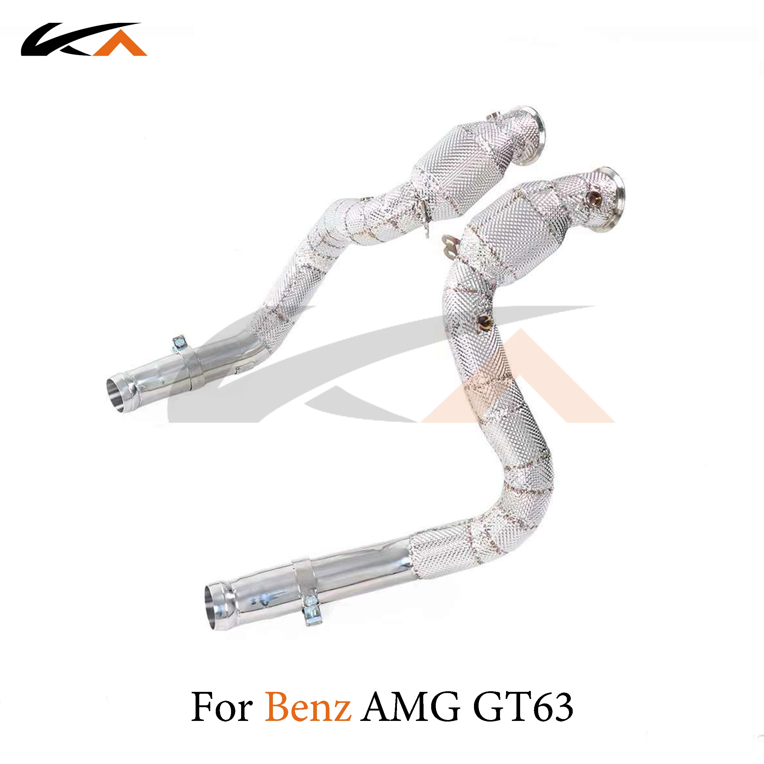 

KA Tuning exhaust system header stainless downpipe for Mercedes-Benz AMG GT63 4.0T axle pipe performance catalysis heat shield