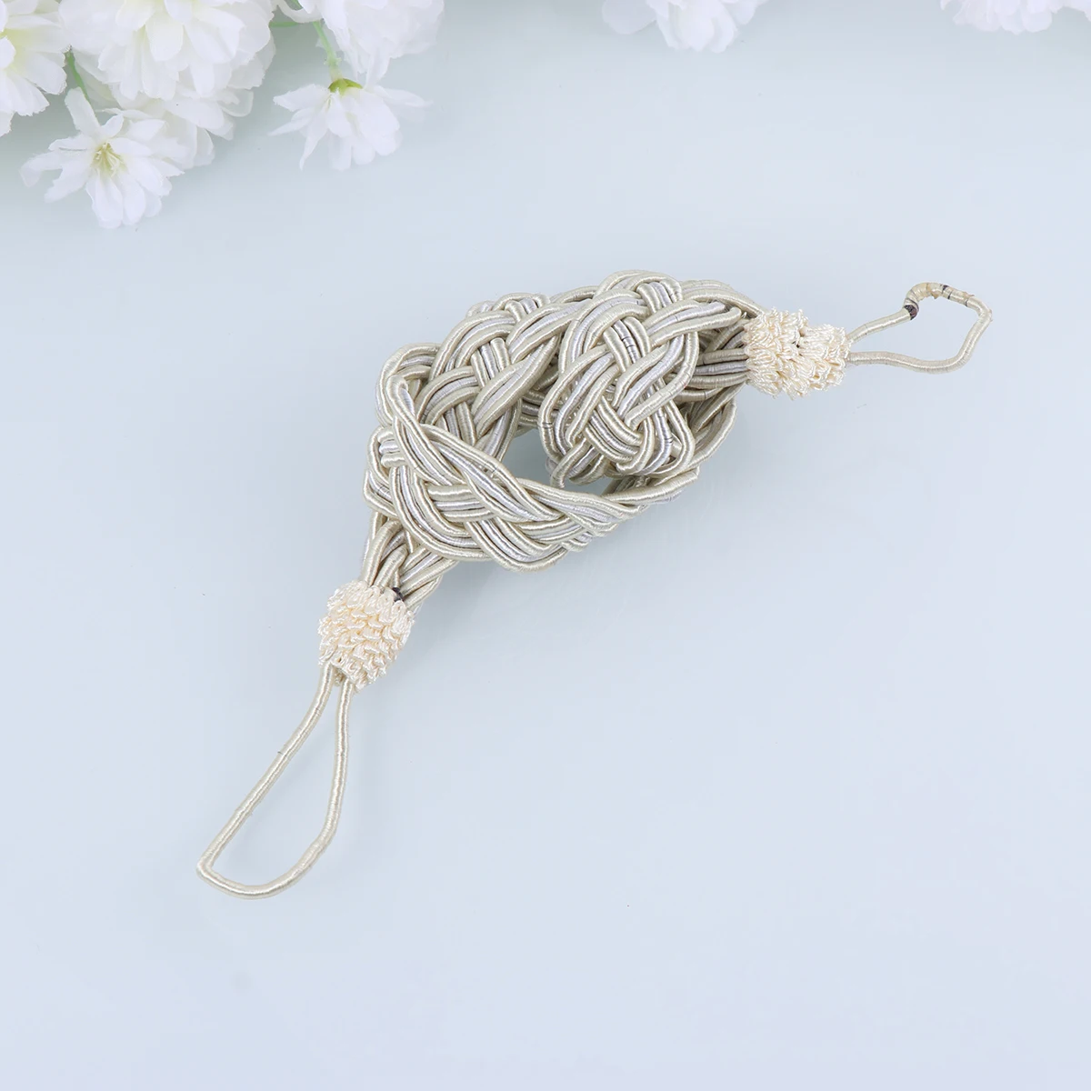 

2 PCS Window Curtains Tie Rust Tiebacks Outdoor Drapery Nursery Lace Decorative Ties for Beige Rustic