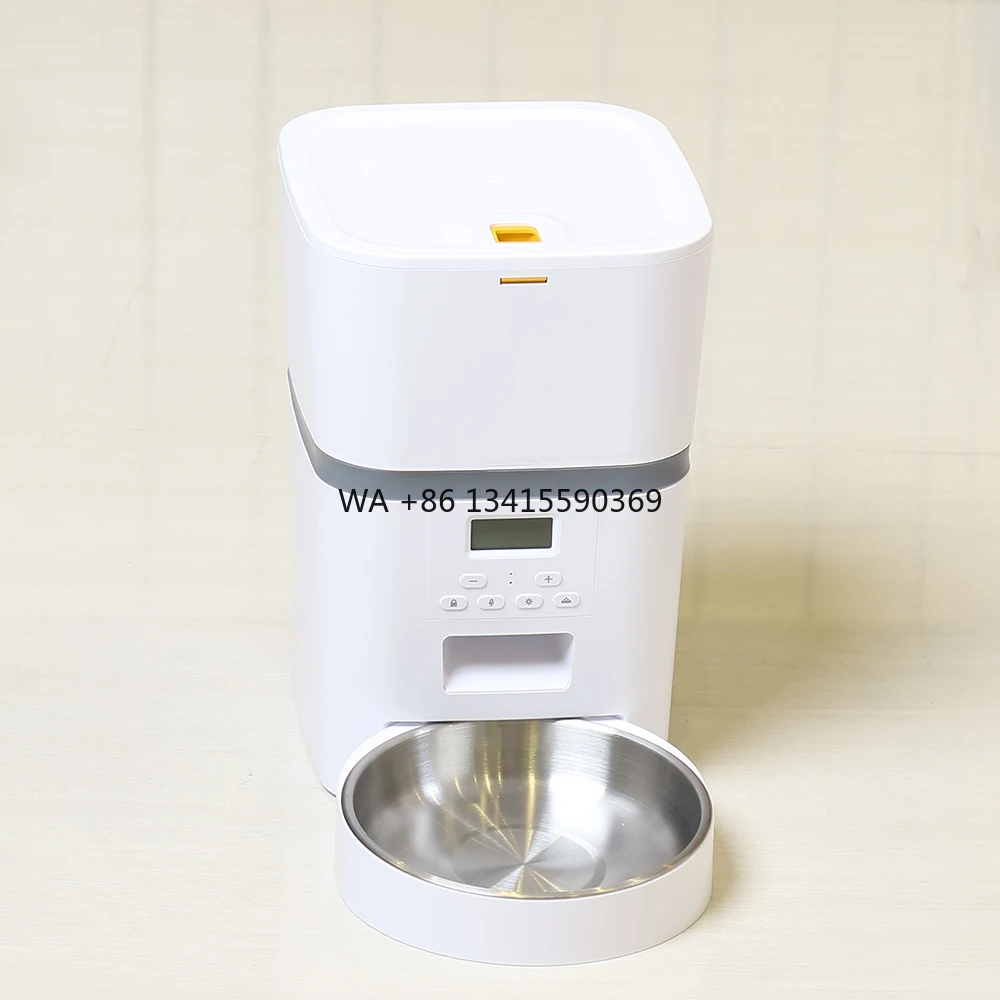 

Automatic Cat Feeders Dry Food Dispenser for Cat Small Dog Timed Feeder with Desiccant Bag Stainless Steel Pet Feeder