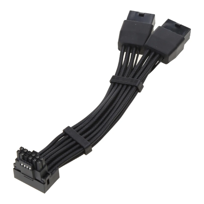 652F NEW GPU RTX4090 RTX4080 Series 18AWG 4x8pin 3x8pin PCI-e to 16Pin (12+4) PCI-e 5.0 12VHPWR Connector 90-Degree Elbow