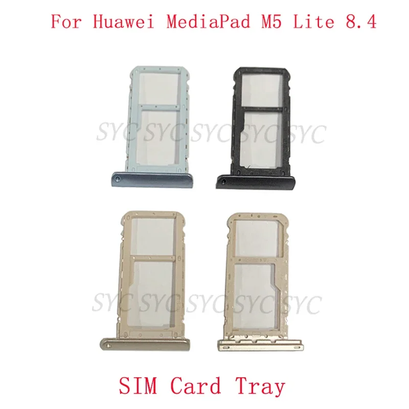 SIM Card Tray SIM Card Slot Holder For Huawei MediaPad M5 Lite 8.4 Memory MicroSD Sim Card Tray Repair Parts