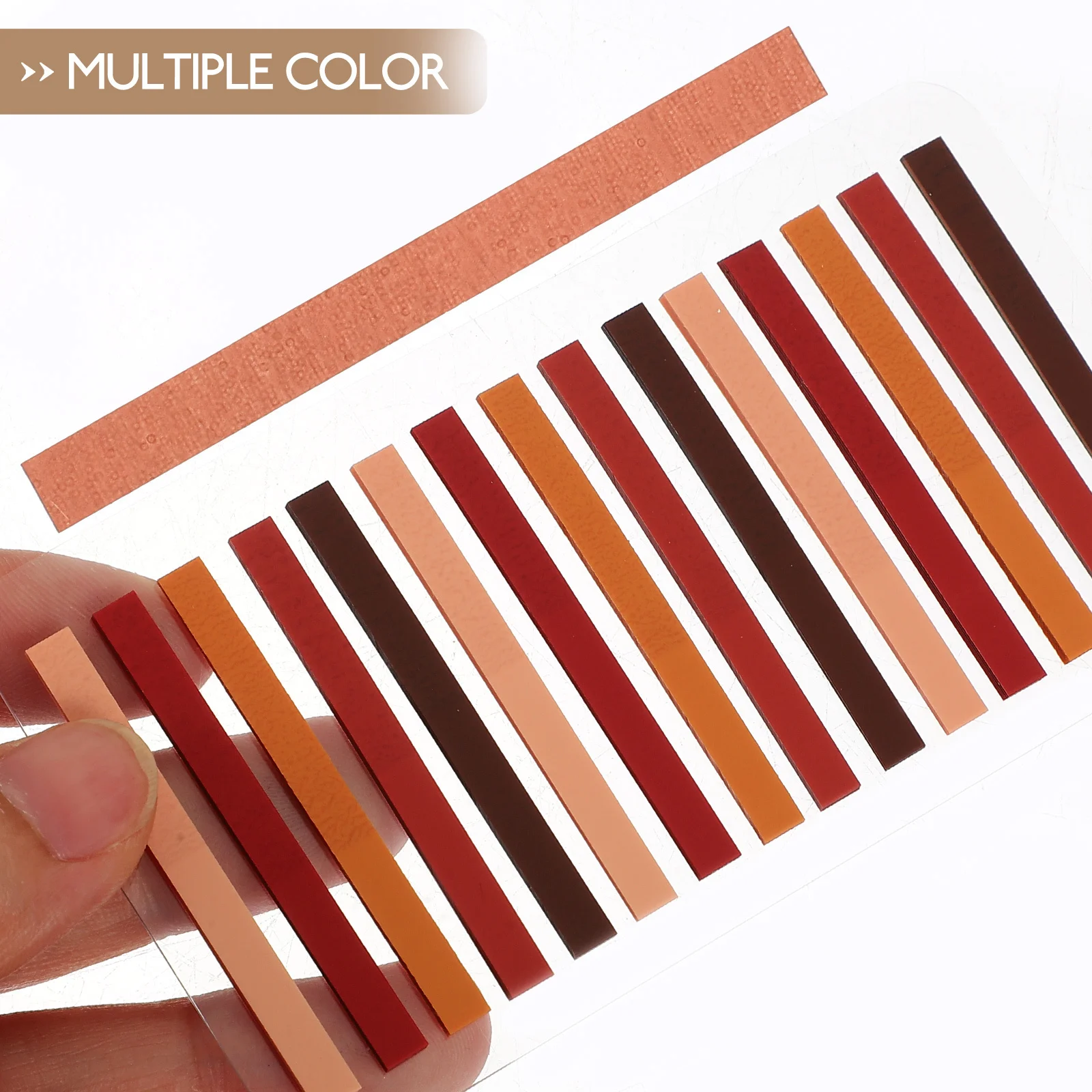 

10pcs Marking Tags Colored Reading Strips Portable Sentence Highlighters Adhesive Page Markers For Kids Book