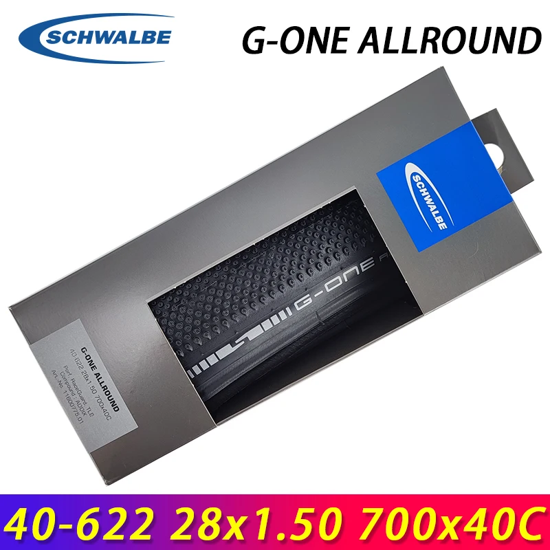 SCHWALBE G-ONE ALLROUND 40-622 28x1.50 700x40C Black Tubeless Folding Tire for Gravel Bike Touring Bicycle Tires Cycling Parts