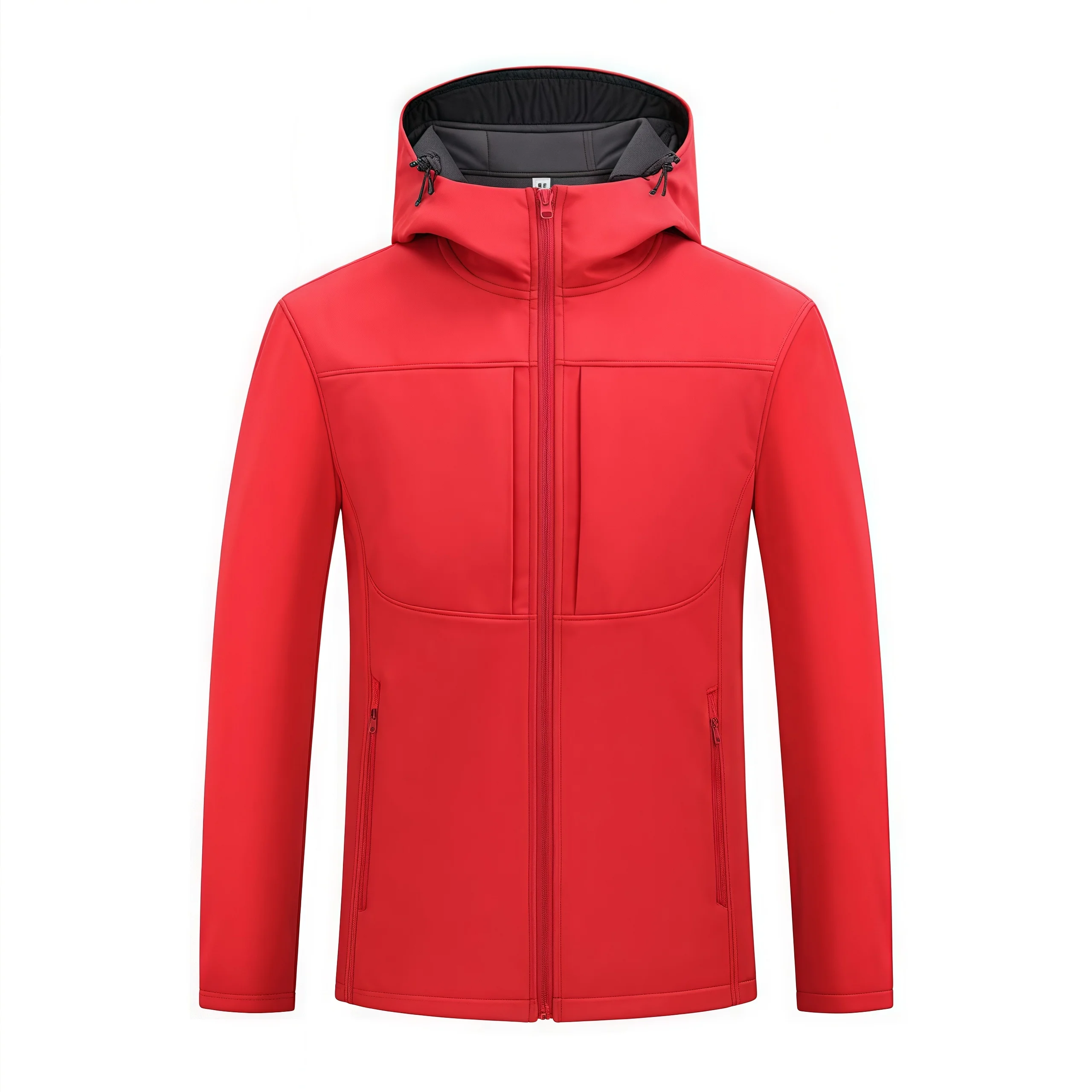 2025 Couple style 100D granular fleece soft shell hooded down jacket fashion versatile loose and casual team logo  jacket