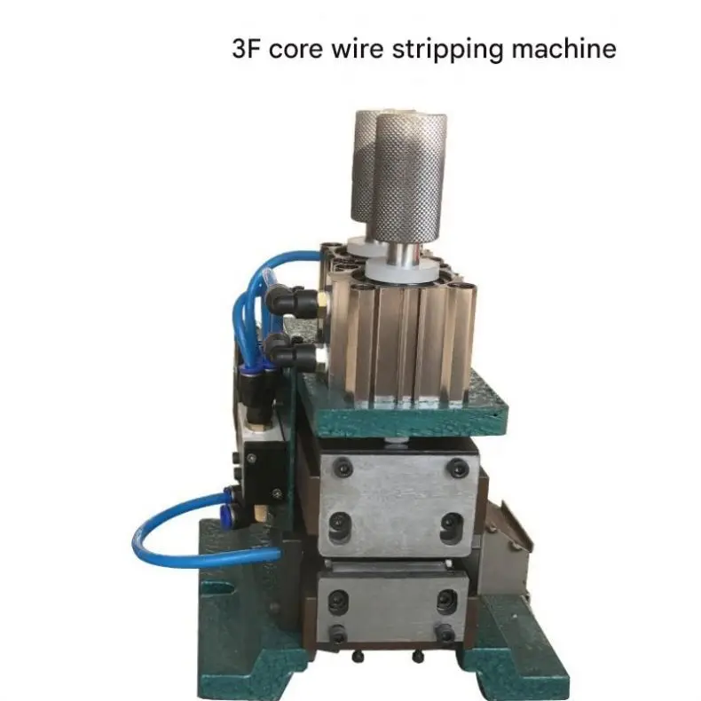 Portable Vertical Type Sheathed Multicore Wire Cable Peeling Cutting Machine Mini Desktop Pneumatic Wire Stripping Machine