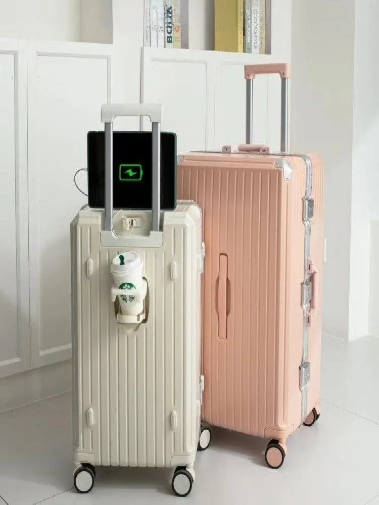 large-capacity-universal-wheel-suitcase-student-ultra-large-luggage-durable-robust-pull-rod-bag-casual-travel-abs-pc-material