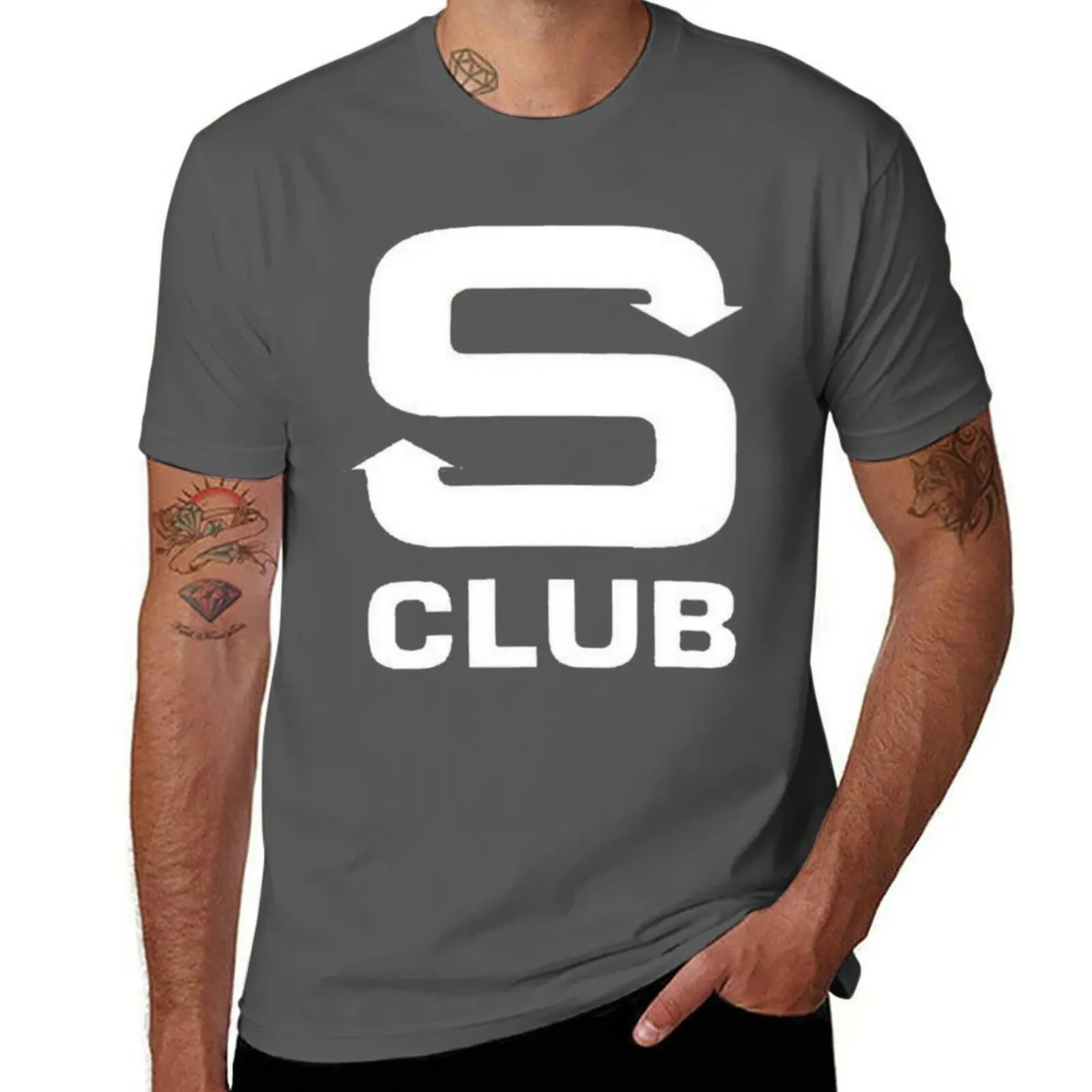 

club 7 logo best s T-Shirt Soft Stretch Short Sleeve Top