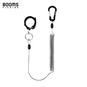 2M Coiled Fishing Lanyard with Carabiner & Rod Strap 1